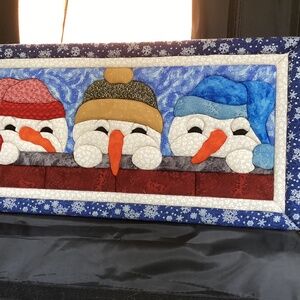 Winter Wallhanging 3 Snowmen